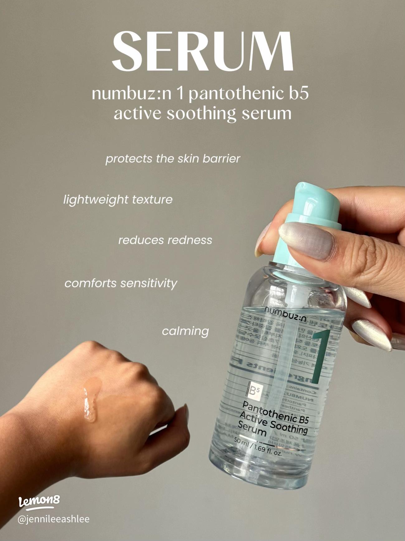 numbuzin No.1 serum in use