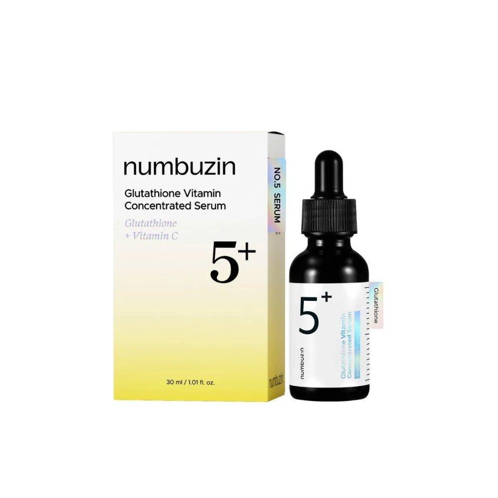 numbuzin No.5+ serum bottle and box