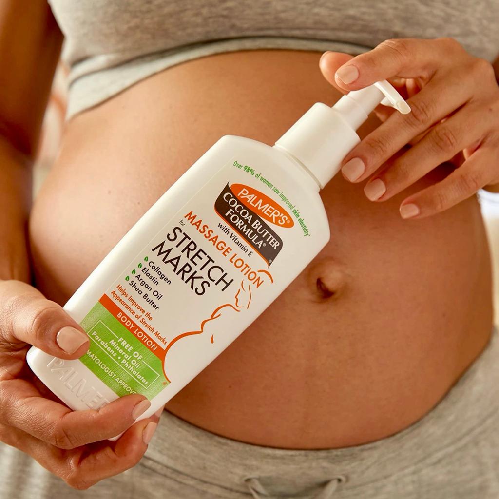 Palmer's Cocoa Butter Massage Lotion key ingredients and texture