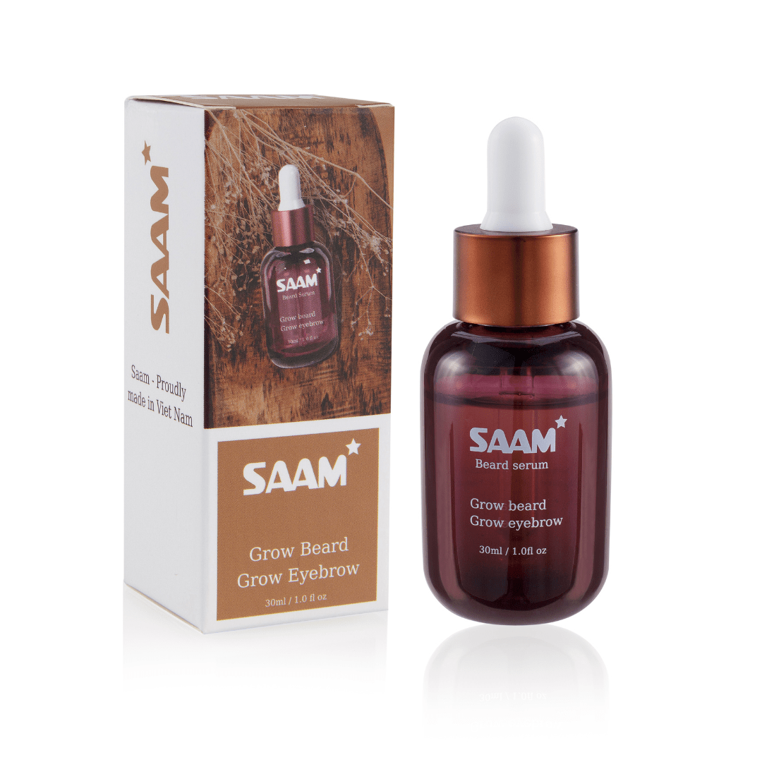 SAAM Beard Serum bottle detail