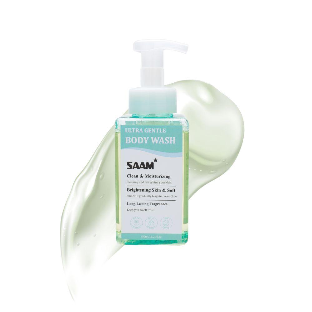 SAAM Ultra Gentle Body Wash 450ml foaming pump bottle