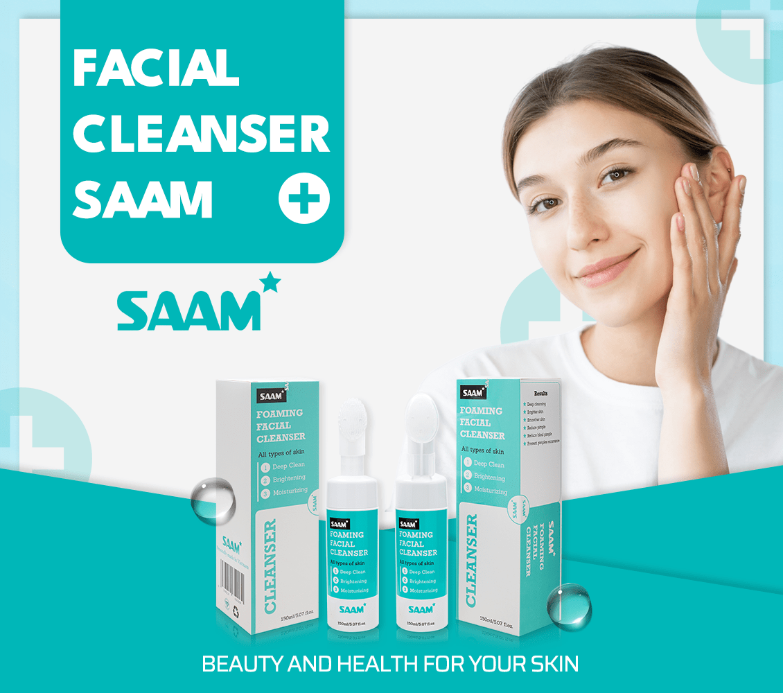 SAAM Foaming Facial Cleanser official product photo