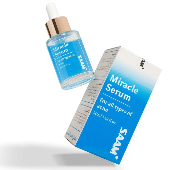 SAAM Miracle Serum 30ml dropper bottle with retail box