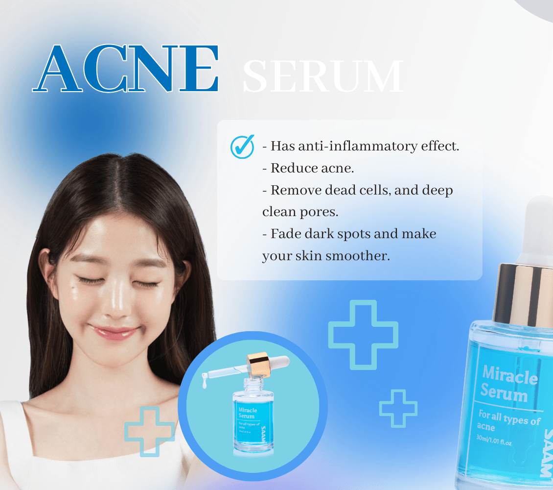 SAAM Miracle Acne Serum official brand photo