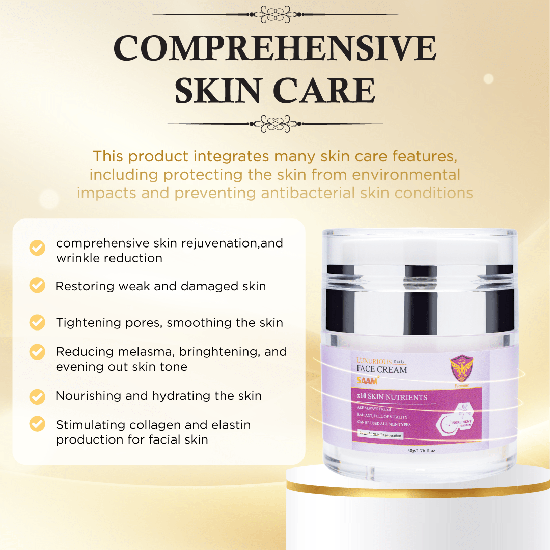 SAAM Premium Face Cream texture and benefits